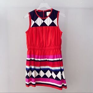 ⭕️ KATE SPADE Dress Red Color Blocking Multi